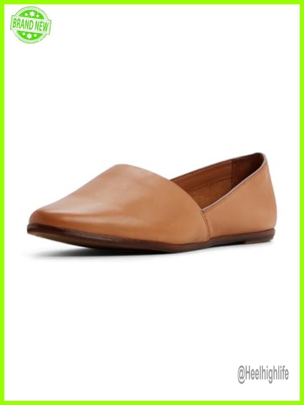 Leather Slip-On Flat Loafer Pointed Toe Comfort Casual Shoes